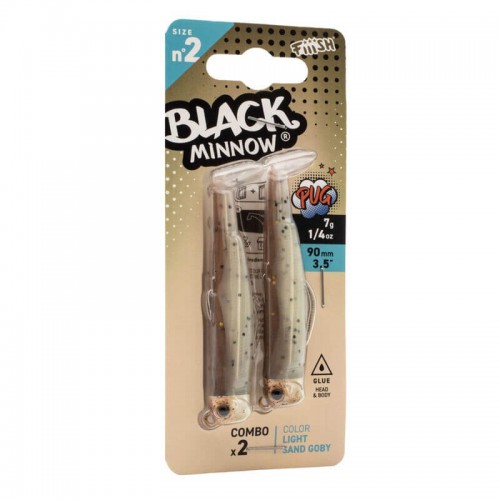 FIIISH BLACK MINNOW 90 PUG DOUBLE COMBO